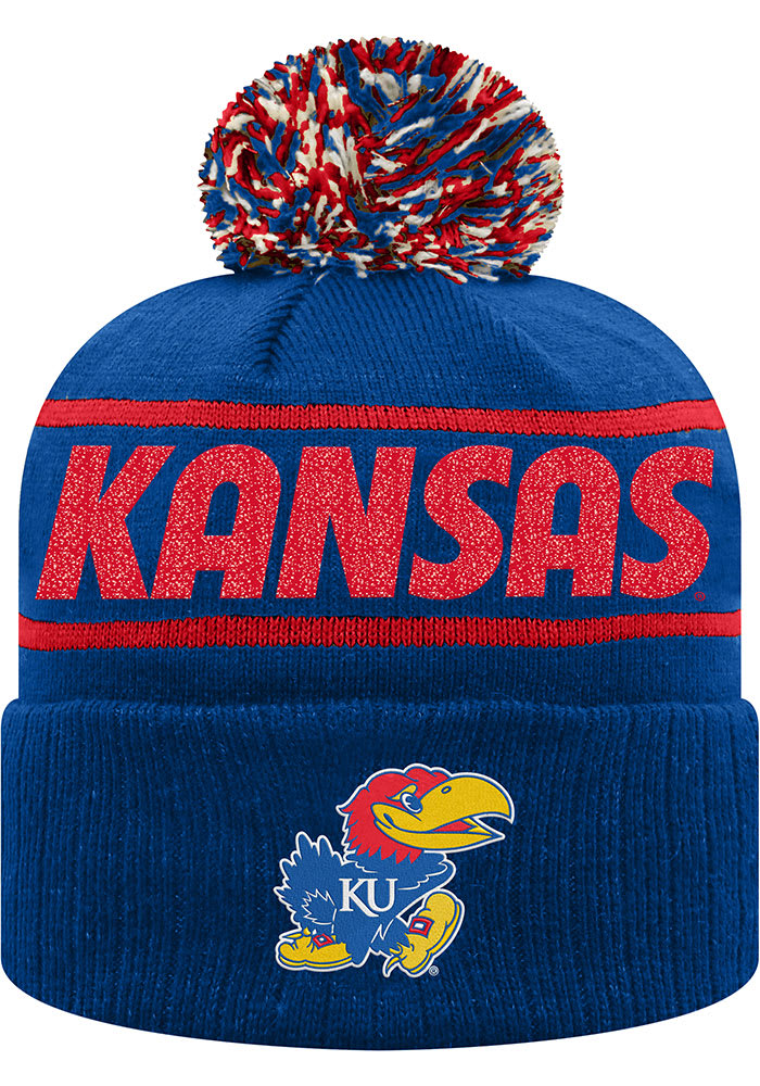 Kansas Jayhawks Blue Ruth Cuff Womens Knit Hat