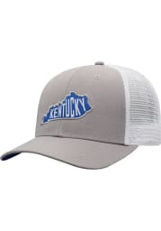 Top of the World Kentucky Wildcats Hi Rise Meshback Adjustable Hat - Grey
