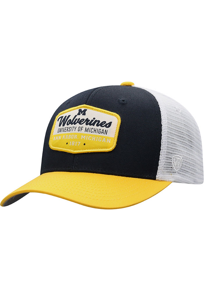 Top of the World Michigan Wolverines Verge Meshback Adjustable Hat - Navy Blue