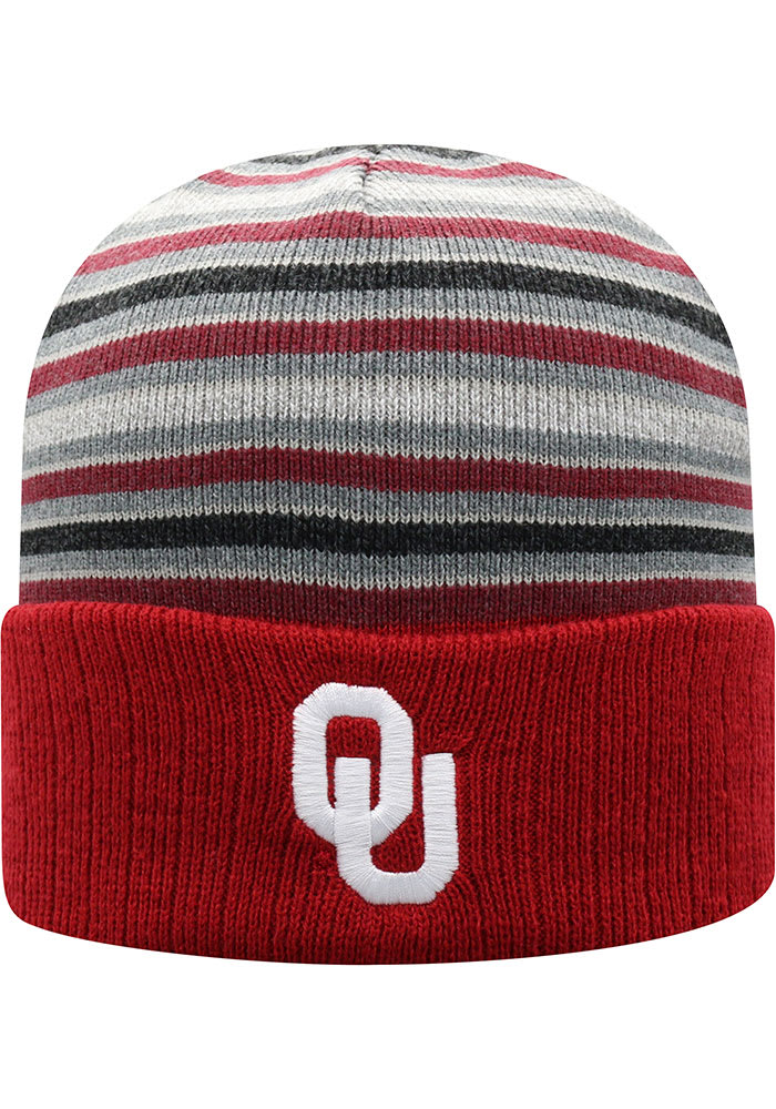 Top of the World Oklahoma Sooners Crimson McGoat Cuff Mens Knit Hat