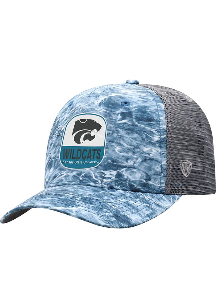 Top of the World K-State Wildcats Wet Meshback Adjustable Hat - Light Blue