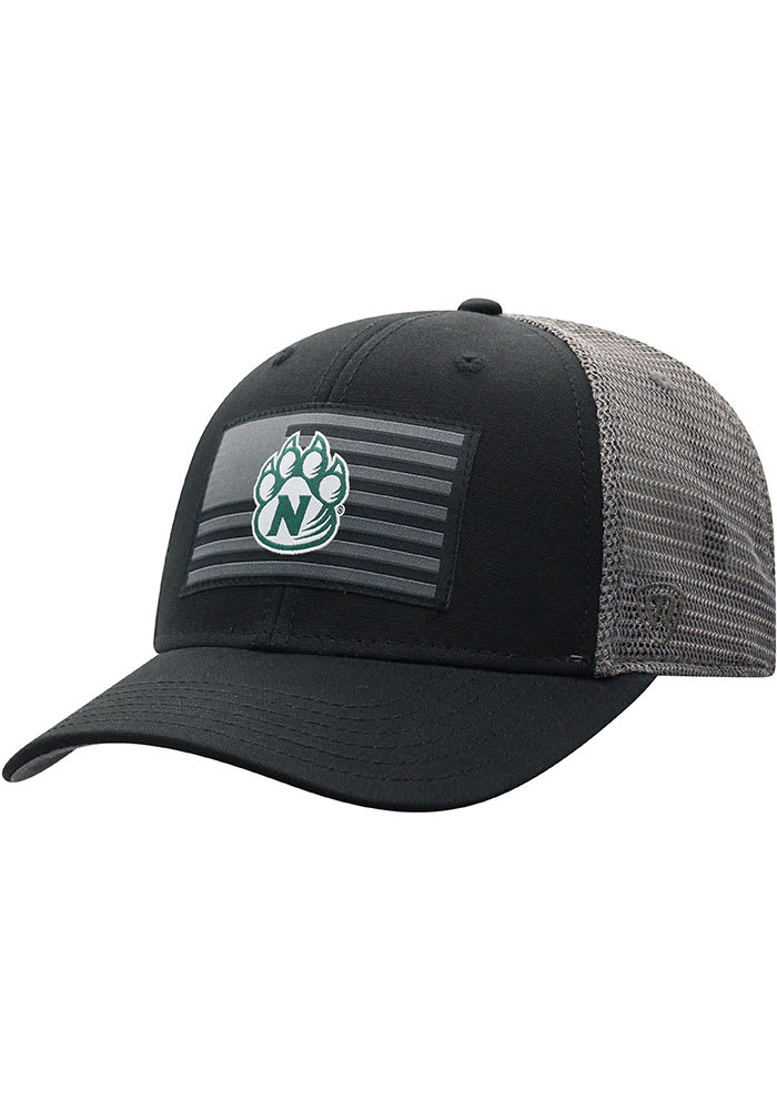 Top of the World Northwest Missouri State Bearcats Back the Flag Meshback Adjustable Hat - Black