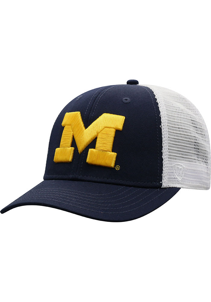 Michigan Wolverines BB Meshback Adjustable Hat - Navy Blue