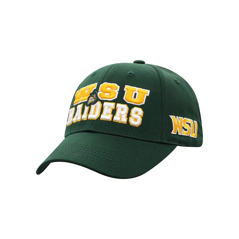 Wright State Raiders NCAA Adjustable Mossy Oak Snow Camo Strap Back Hat 