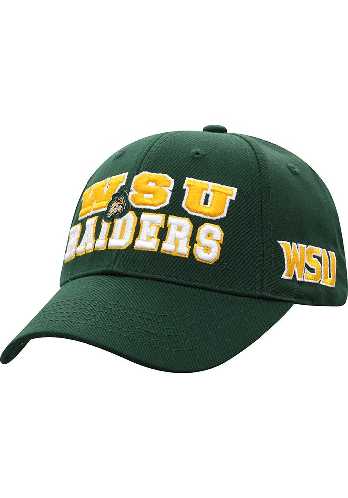 Top of the World Wright State Raiders Tomahawk Adjustable Hat - Green