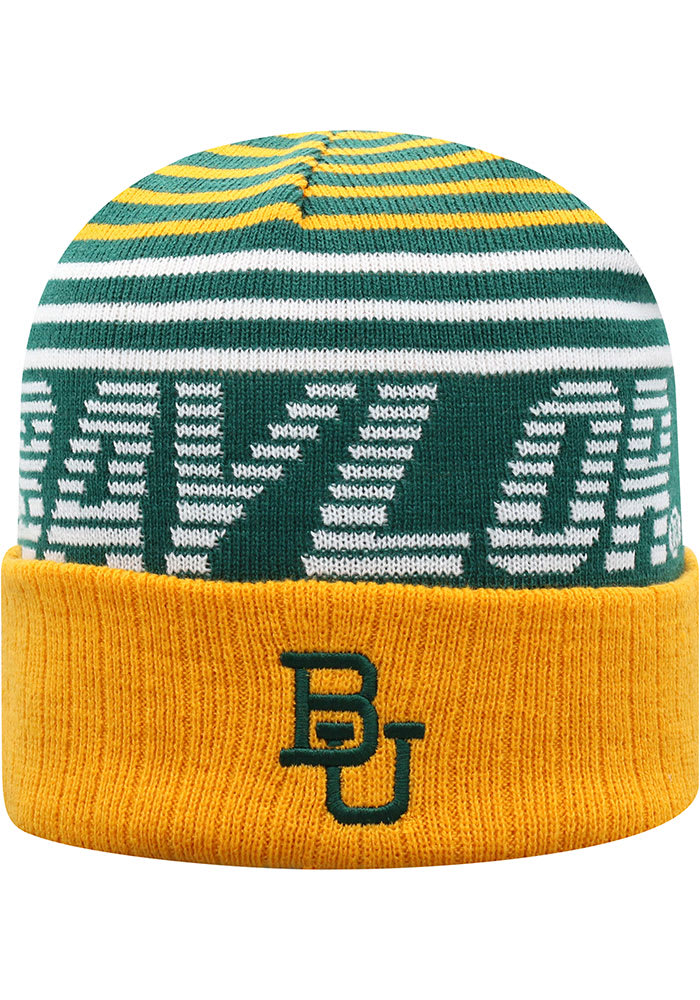 Top of the World Baylor Bears Green Array Mens Knit Hat