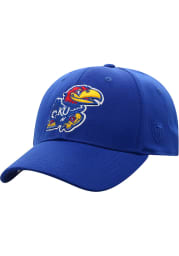 Kansas Jayhawks Mens Blue Premium Collection One-Fit Flex Hat