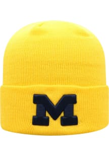 Michigan Wolverines Top of the World TOW Cuff Mens Knit Hat - Yellow