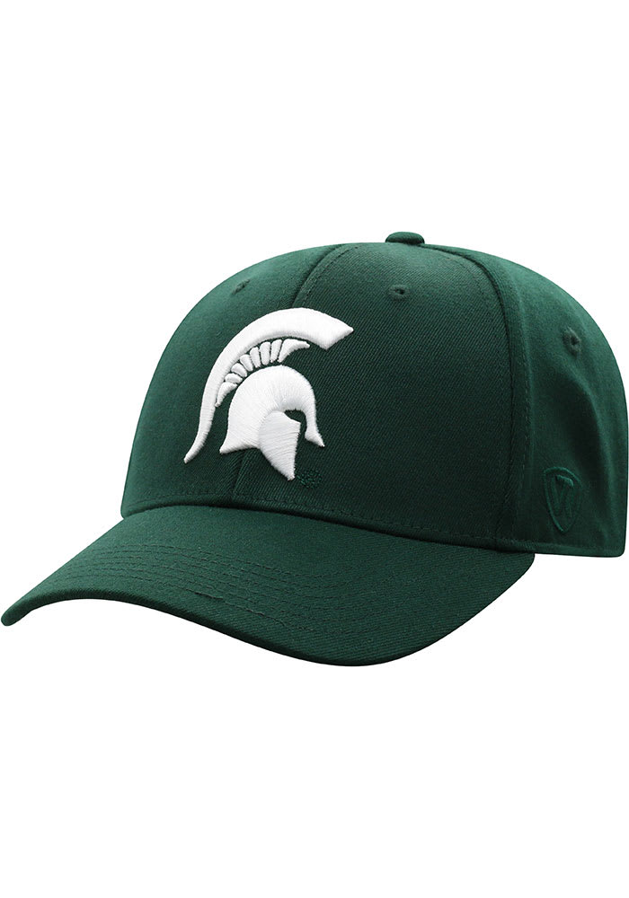 Top of the World Michigan State Spartans Mens Green Premium Collection One-Fit Flex Hat