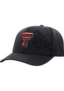 Top of the World Texas Tech Red Raiders Mens Black Onyx Emerge Flex Hat