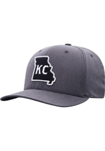 Top of the World Kansas City Mens Grey Towner Flex Hat