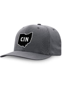 Top of the World Cincinnati Mens Grey Towner Flex Hat