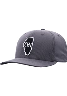 Top of the World Chicago Mens Grey Towner Flex Hat
