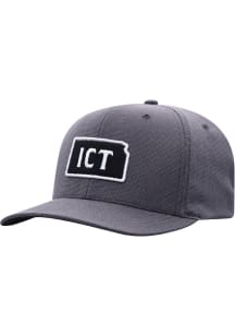 Top of the World Wichita Mens Grey Towner Flex Hat