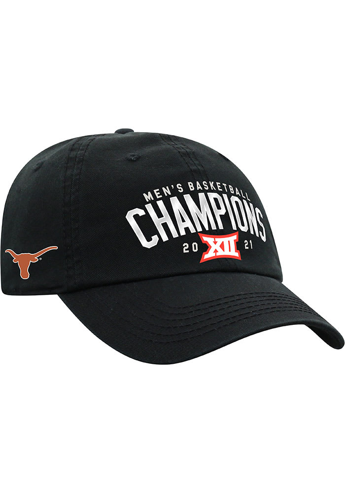 Texas Longhorns 2021 Conference Tournament Champs Adjustable Hat - Black