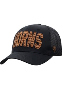 Top of the World Texas Longhorns Cannon Meshback Adjustable Hat - Black