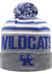 Kentucky Wildcats Grey Ensuing Cuff Pom Mens Knit Hat