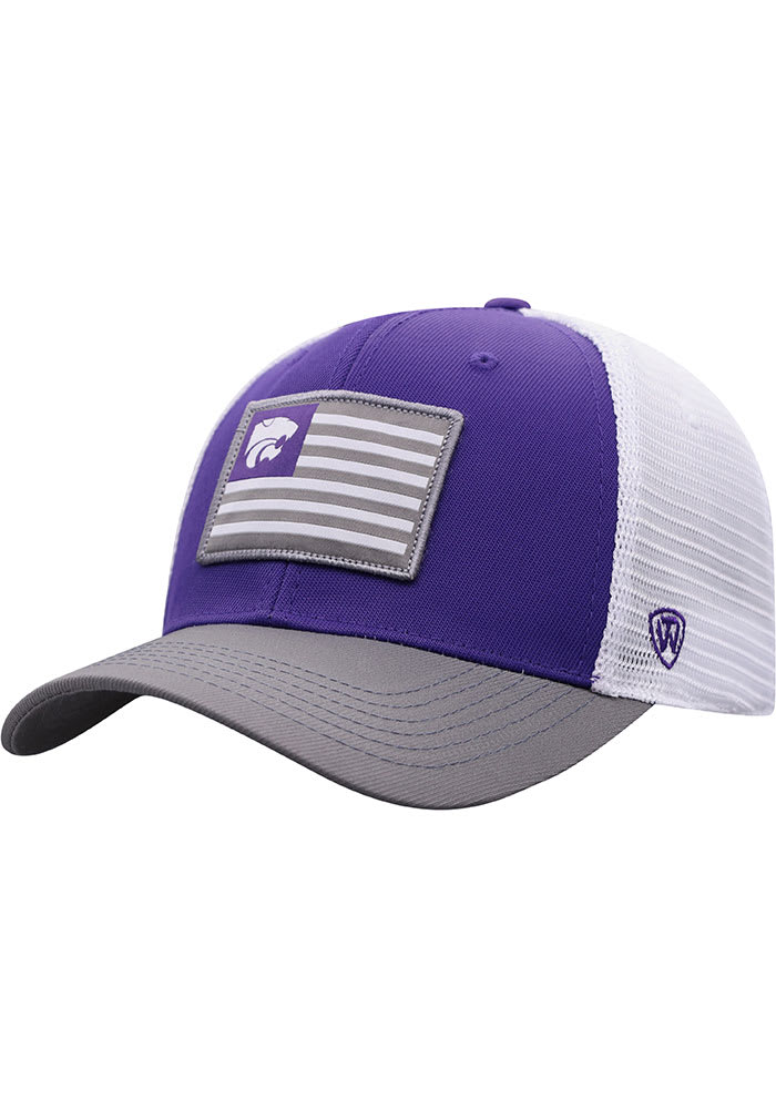 K-State Wildcats Mens Purple Pedigree Flex Hat