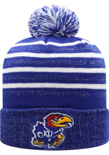 Top of the World Kansas Jayhawks Blue Shimmering Womens Knit Hat