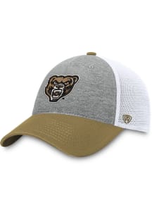 Top of the World Oakland University Golden Grizzlies Mens Grey Stamp Flex Hat
