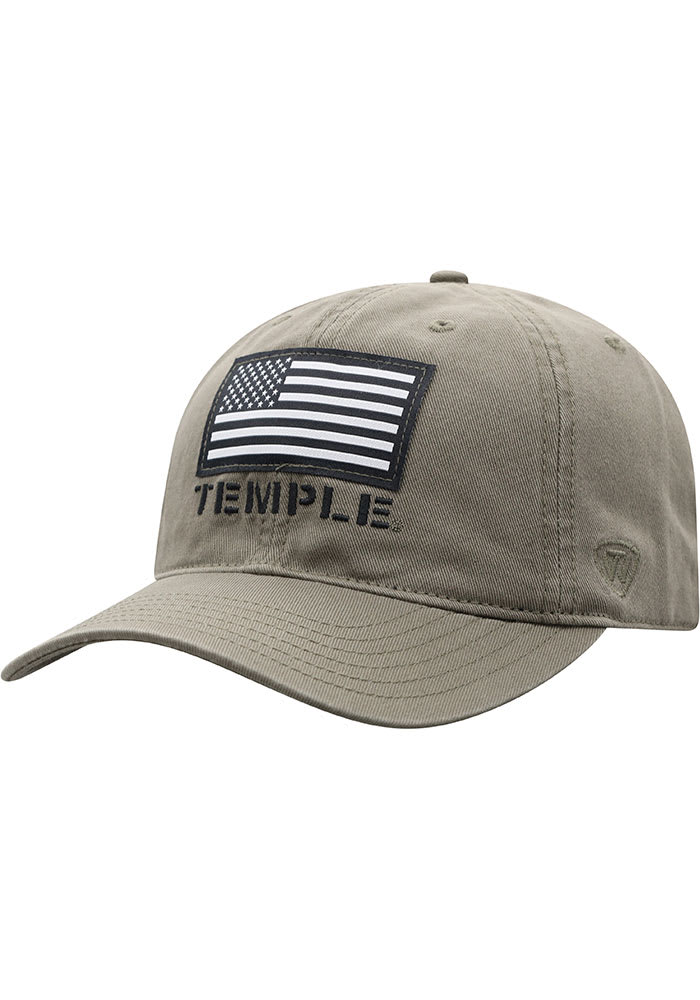 Temple Owls OHT State Adjustable Hat - Olive