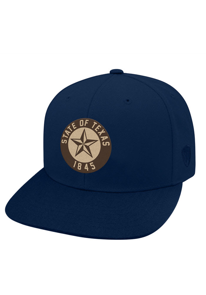 Top of the World Texas Navy Blue Slam Mens Snapback Hat