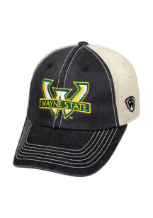 Top of the World Wayne State Warriors Vintage Mesh Adjustable Hat - Black