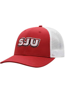 Saint Josephs Hawks BB Meshback Adjustable Hat - Red