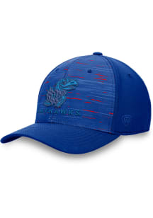 Top of the World Kansas Jayhawks Mens Blue Verdure Flex Hat