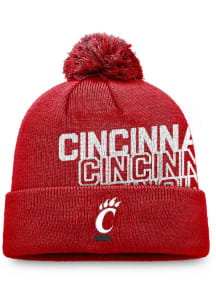 Top of the World Cincinnati Bearcats Red 184V Cuff Pom Mens Knit Hat