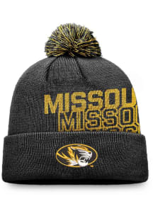 Missouri Tigers Black 184V Cuff Pom Mens Knit Hat