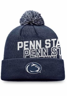 Penn State Nittany Lions Navy Blue 184V Cuff Pom Mens Knit Hat