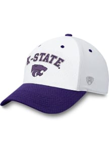 Top of the World K-State Wildcats Mens White Bauler Flex Hat