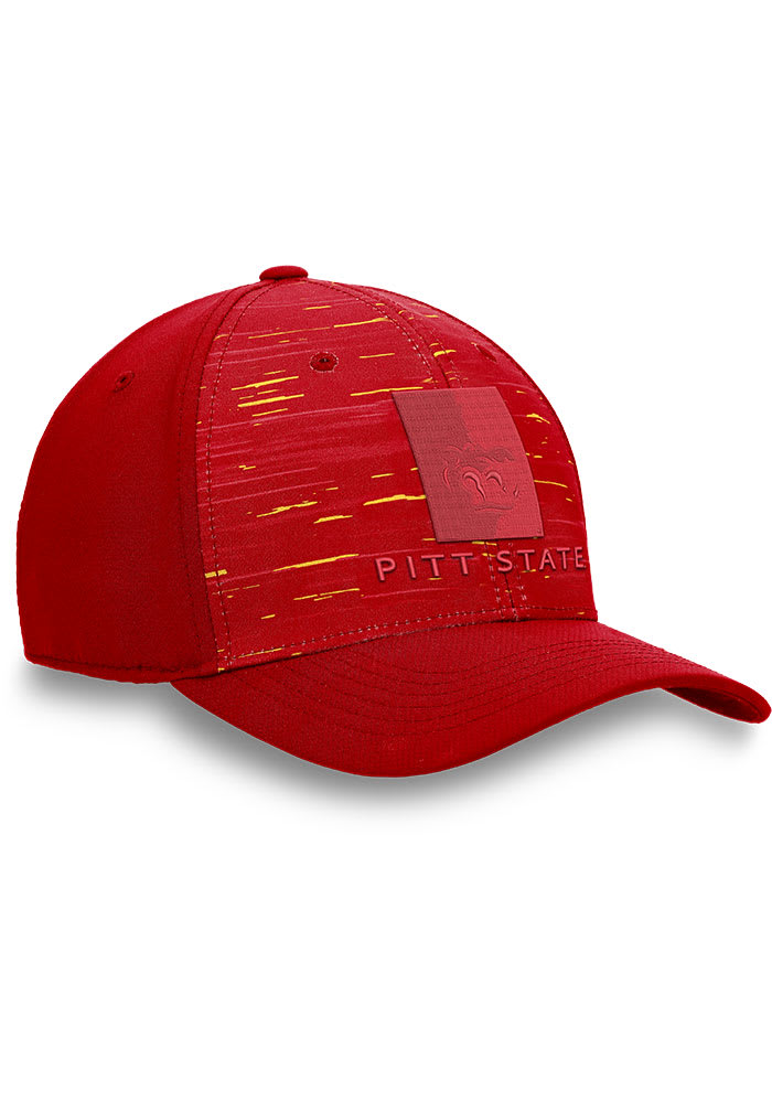 Pitt State Gorillas Mens Red Verdure Flex Hat