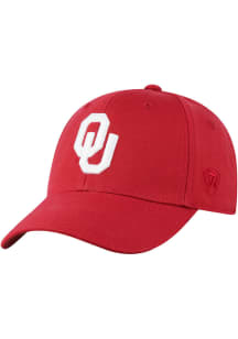 Top of the World Oklahoma Sooners Mens Crimson Premium Collection One-Fit Flex Hat