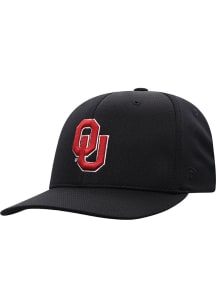 Oklahoma Sooners Mens Black Reflex One-Fit Flex Hat