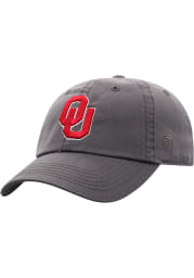 Oklahoma Sooners Crew Adjustable Hat - Charcoal