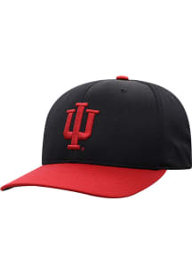 Indiana Hoosiers Mens Black Reflex One-Fit Flex Hat