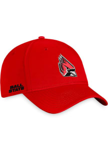 Ball State Cardinals Mens Red Reflex One-Fit Flex Hat