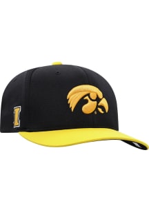 Iowa Hawkeyes Mens Black Reflex One-Fit Flex Hat