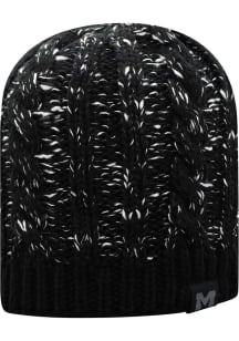Michigan Wolverines Black Speck Beanie Womens Knit Hat