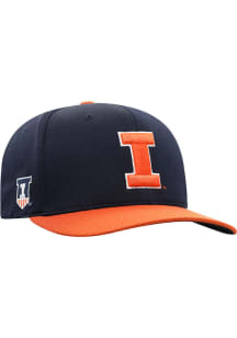 Illinois Fighting Illini Mens Navy Blue 2T Reflex One-Fit Flex Hat