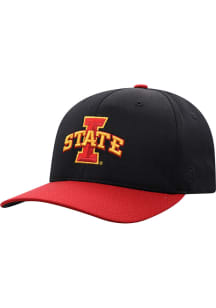 Iowa State Cyclones Mens Black 2T Reflex One-Fit Flex Hat