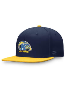Top of the World Kent State Golden Flashes Navy Blue Maverick Youth Snapback Hat