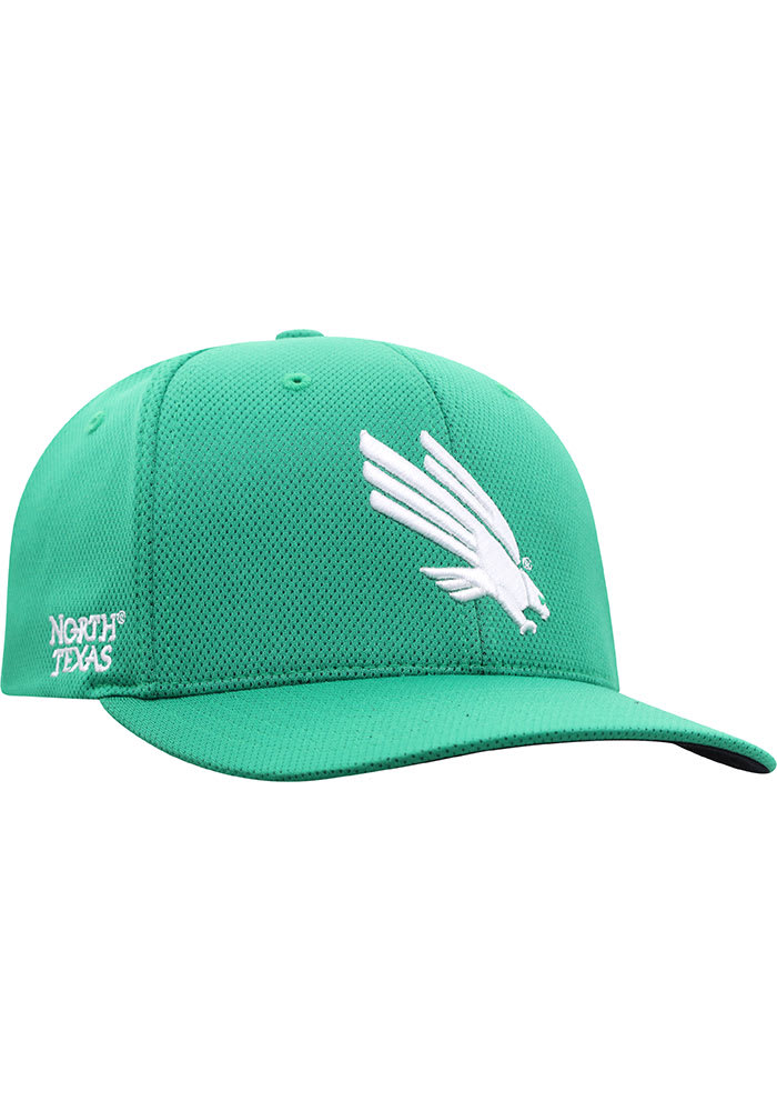 North Texas Mean Green Mens Reflex OneFit GREEN Top of the World Flex Hat