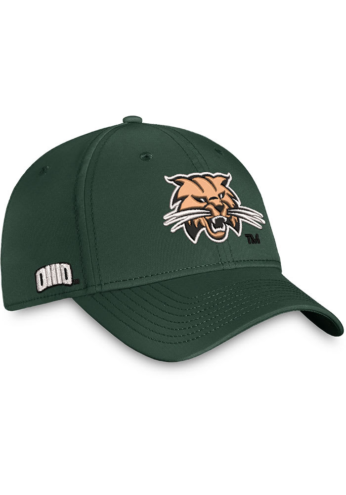 Ohio Bobcats Mens Reflex OneFit GREEN Top of the World Flex Hat