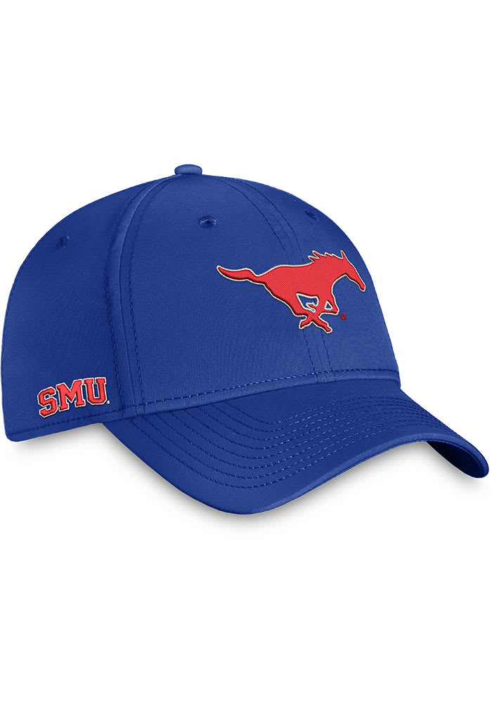 SMU Mustangs 2T PFG Mesh Blue Columbia Flex Hat