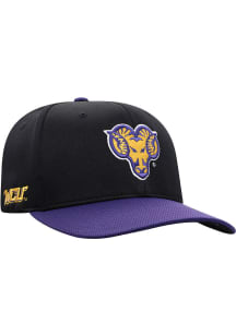 Top of the World West Chester Golden Rams Mens Black 2T Reflex One-Fit Flex Hat