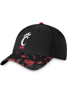 Top of the World Cincinnati Bearcats Mens Black OHT Tonal Camo One-Fit Flex Hat