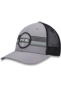 Top of the World Michigan State Spartans Legend Patch Stripe Trucker Adjustable Hat - Grey